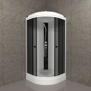 Душевая кабина Triton Грэй Щ0000067300 90x90 см профиль белый стекло тонированное